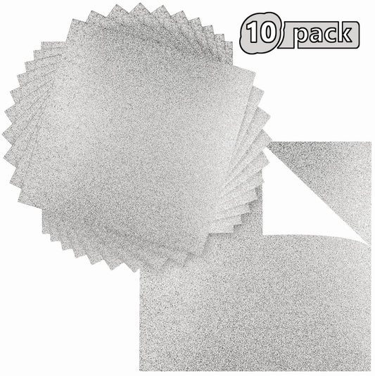 10 Pack - Silver 12x12