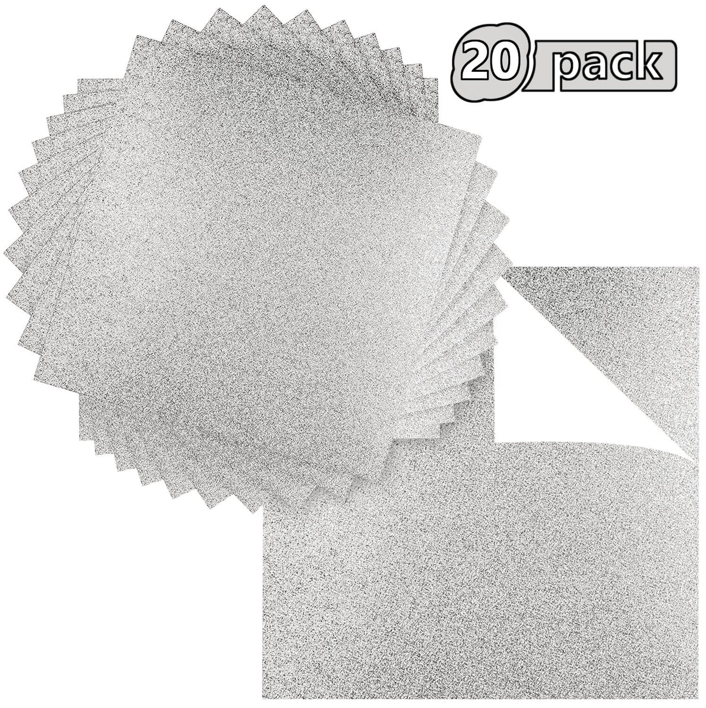 20 Pack - Silver 12x12