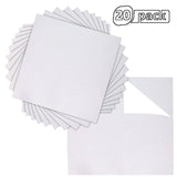 20 Pack - White 12x12